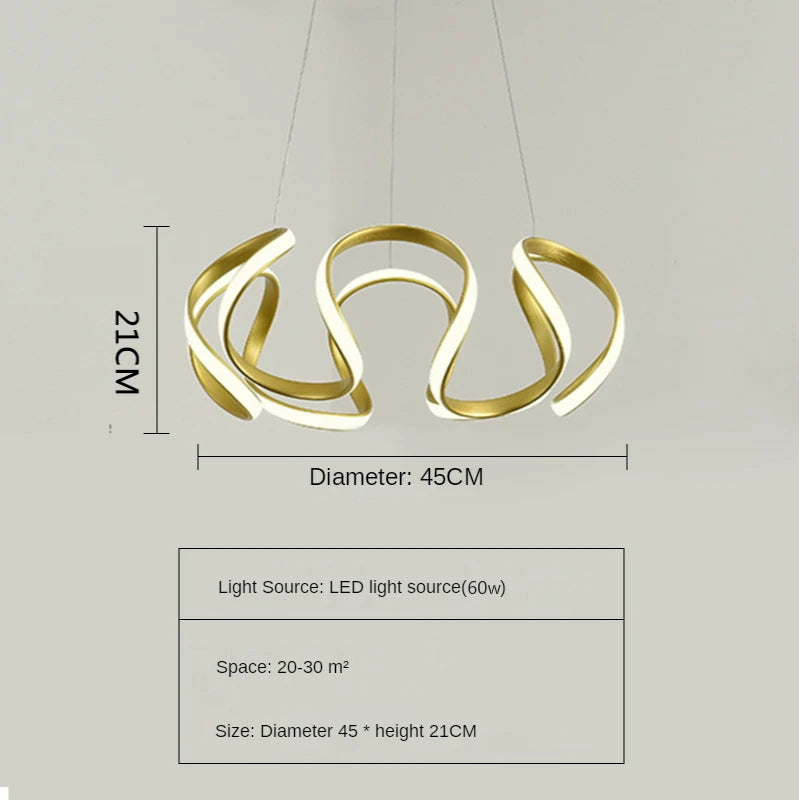Modern Led Pendant Light Nordic Hangling Chandelier Living Bedroom Kitchen Indoor Decor Lighting Fixture Gold/black/white Lamp