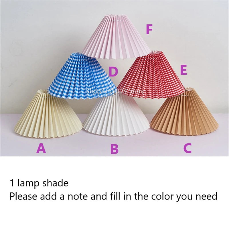 Japanese-style ceramic table lamps for living room Pleated skirt lampshade Warm bedroom lights bedside lamp home deco lighting