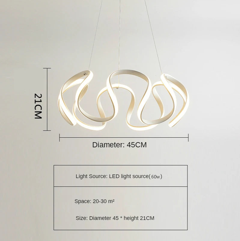 Modern Led Pendant Light Nordic Hangling Chandelier Living Bedroom Kitchen Indoor Decor Lighting Fixture Gold/black/white Lamp