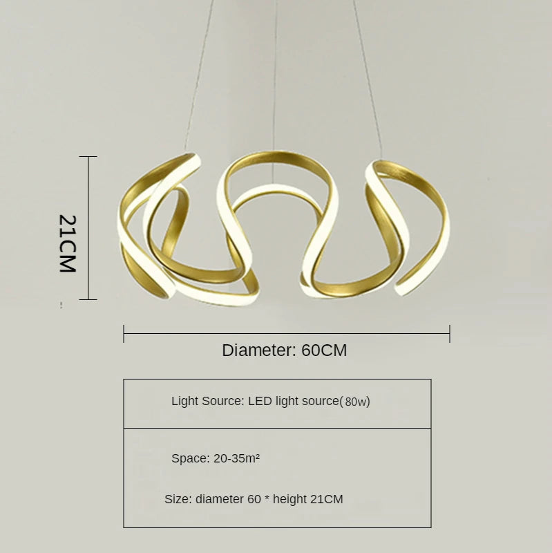 Modern Led Pendant Light Nordic Hangling Chandelier Living Bedroom Kitchen Indoor Decor Lighting Fixture Gold/black/white Lamp