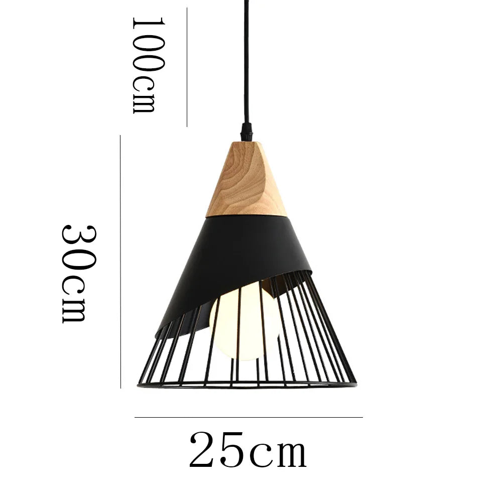 Pendant lamp Made of Metal E27 Vintage Industrial Indoor Chandelier Modern Living Room with Cable Vintage Ceiling Lighting