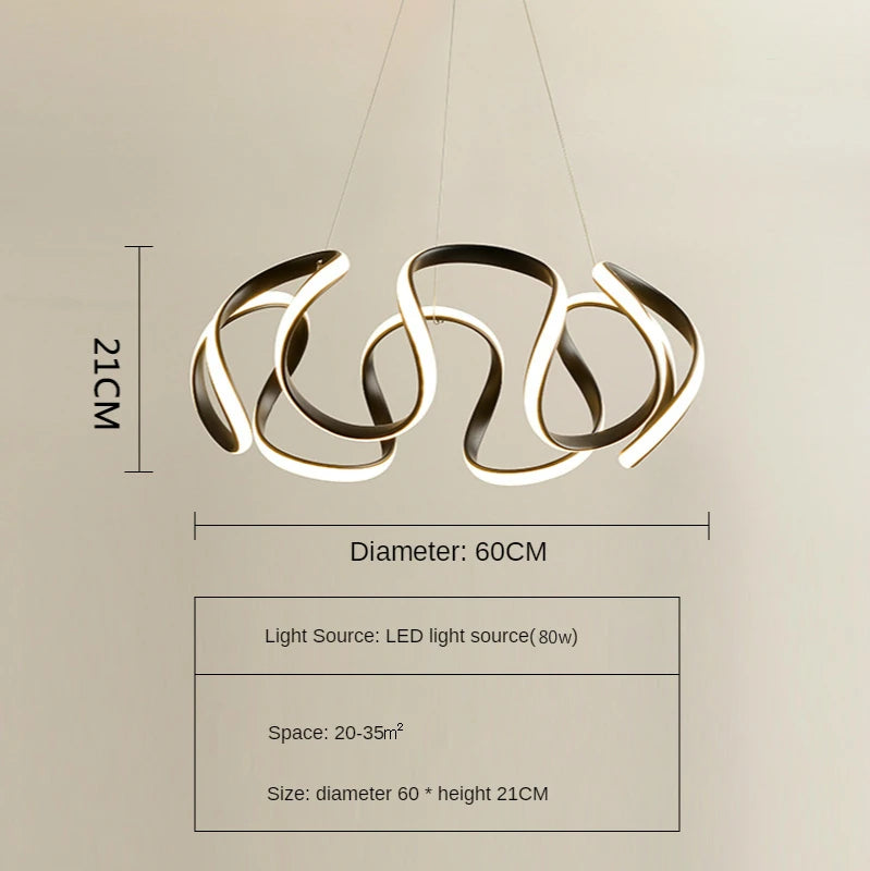 Modern Led Pendant Light Nordic Hangling Chandelier Living Bedroom Kitchen Indoor Decor Lighting Fixture Gold/black/white Lamp