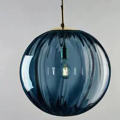 Modern Led Pendant Lamp Nordic 4 Colors Round Glass Hanging Lights Luminaires Bedroom Living Room Home Decor Lighting Fixtures