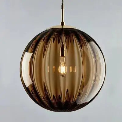 Modern Led Pendant Lamp Nordic 4 Colors Round Glass Hanging Lights Luminaires Bedroom Living Room Home Decor Lighting Fixtures