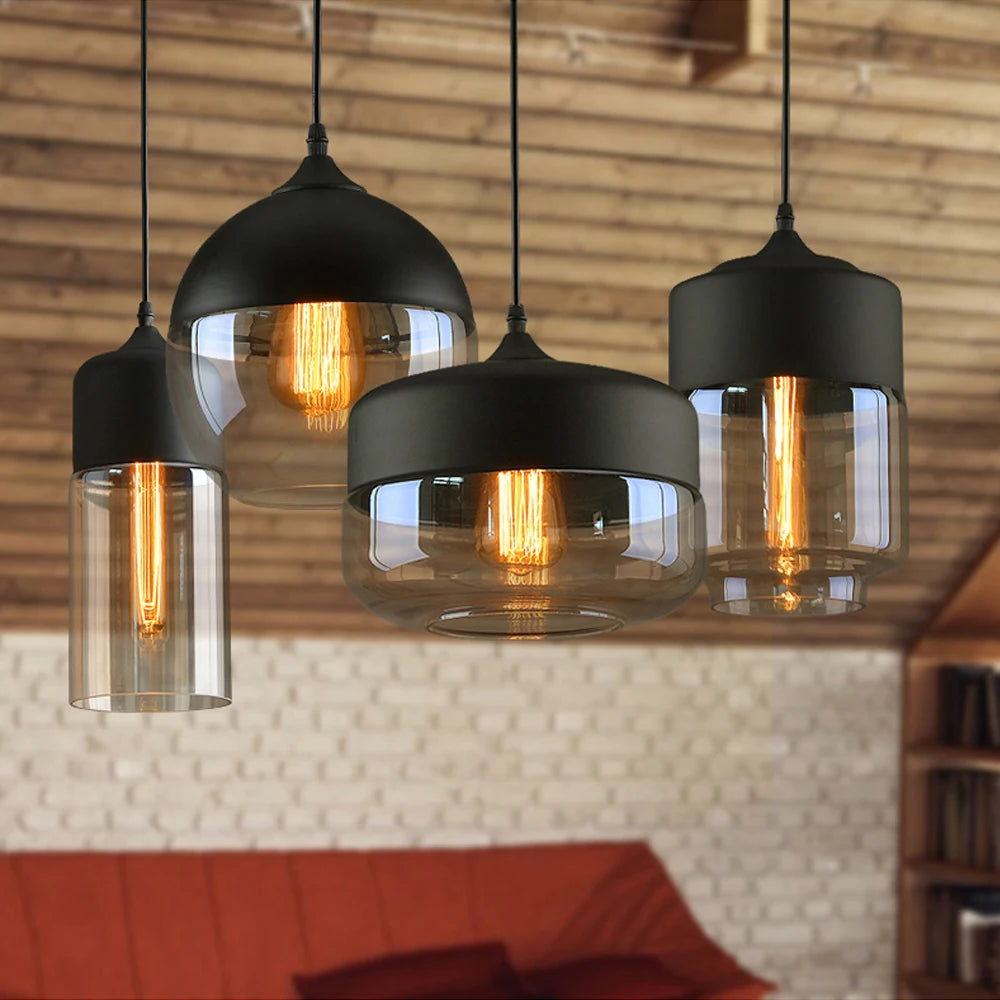 Modern Glass Pendant Lights Kitchen Dining Room Bedside Hanging Lamps For Ceiling Chandelier Restaurant Suspension Luminaire