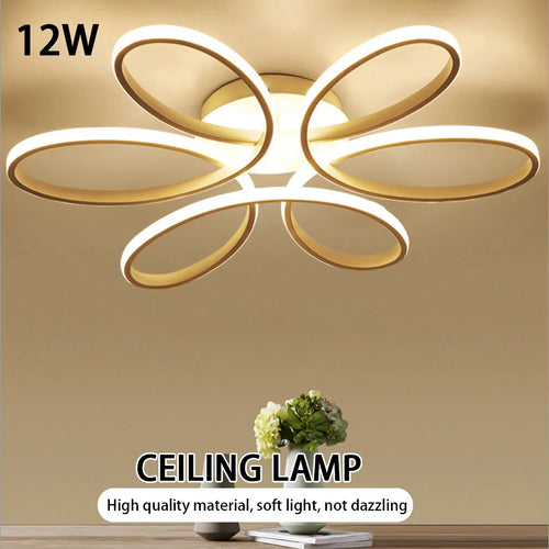 Flush Mount Lamp Three Colors LED Surface Mounted Ceiling Lamp Super Bright Household LED Chandelier Eye Care Home Decor Fixture