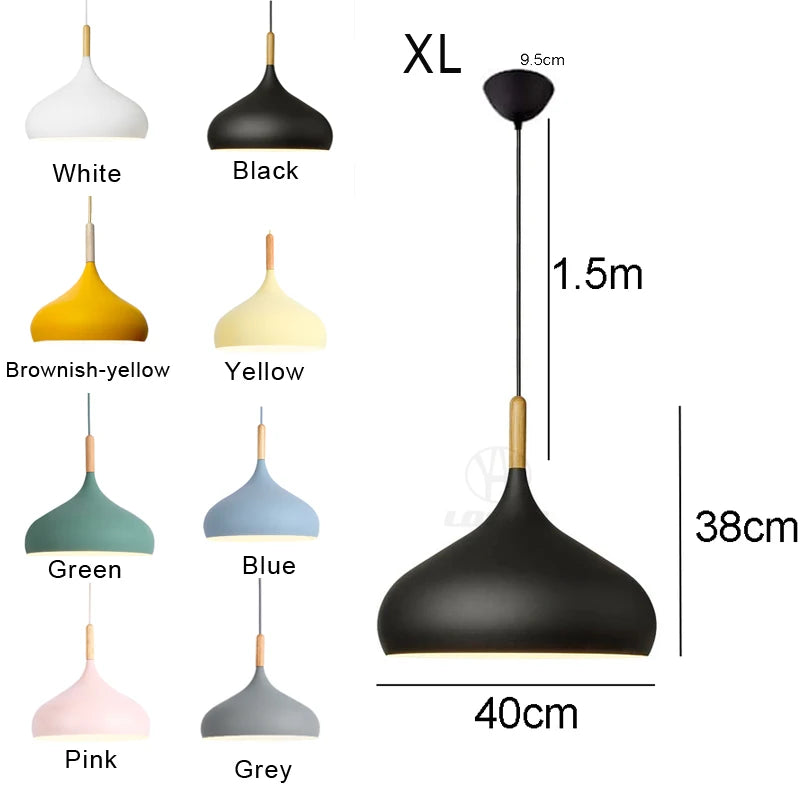 Nordic Pendant Light Fixtures Restaurant E27 Pendant Lamps Cafe Bar Macarons Lighting Hanging Lamps
