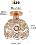 Modern Pendant Lighting Ceiling Lamp For Hallway Mini E27 Chandelier Crystal Semi Flush Mount Lamp Corridor Fixture Lustre Decor