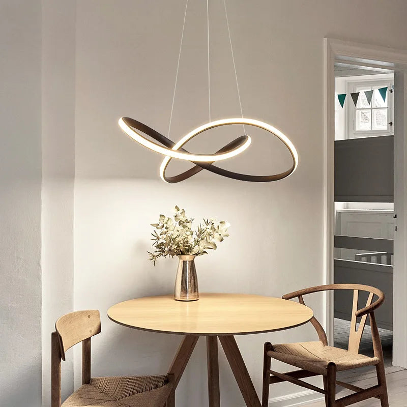 Modern Simple LED Ceiling Chandelier Dining Room Corridor Pendant Lamp Bedroom Living Room Light Home Decoration