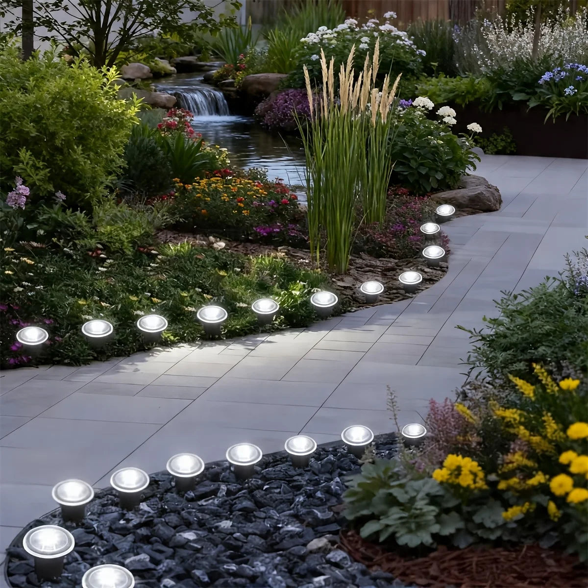10/20 Pack Solar Landscape Lights, 8 Modes Warm White/White/Colorful, IP44 Waterproof for Pathway Lawn Yard Garden Walkway Decor