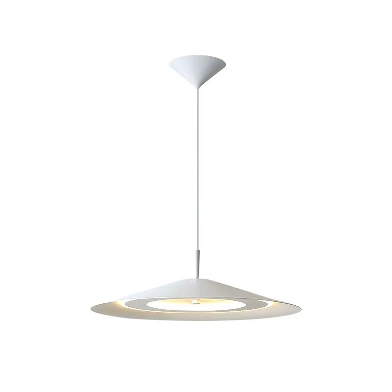 Modern Dimmable LED Pendant Light White Black Metal Minimalist Kitchen Bar Restaurant Dining Room Lamp Wire Adjustable