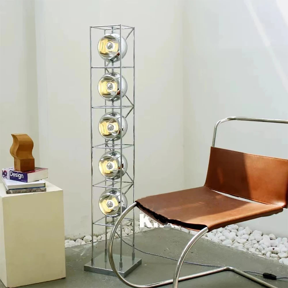 Artistical LED Floor Lamps New Trend Minimalist Chrome Floor Light Lighting Standing Lamps Metal Stylish Art Home Decoration