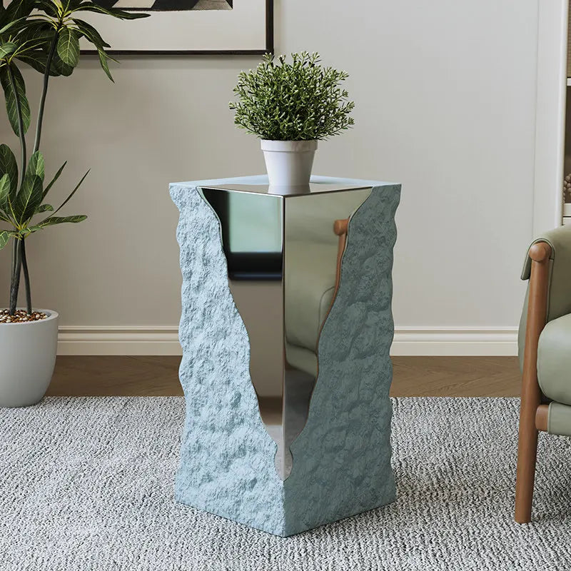 Home Creative modern stainless steel edge table luxury simple living room ornament small end coffee table pliante home furniture