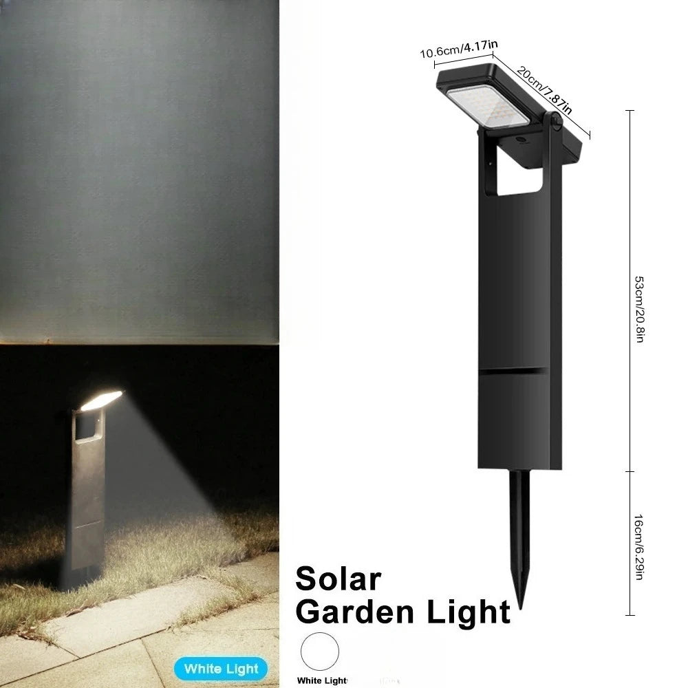 Solar Powered LED Pathway Lights, Outdoor Waterproof Garden Lamp, Warm White Light, Landscape Lighting Decor for Lawn