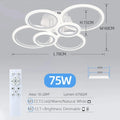 Modern LED Chandelier Home Lighting Ring Ceiling Mount Chandelier Living Room Bedroom Lighting lustre Ceiling pendant lamp