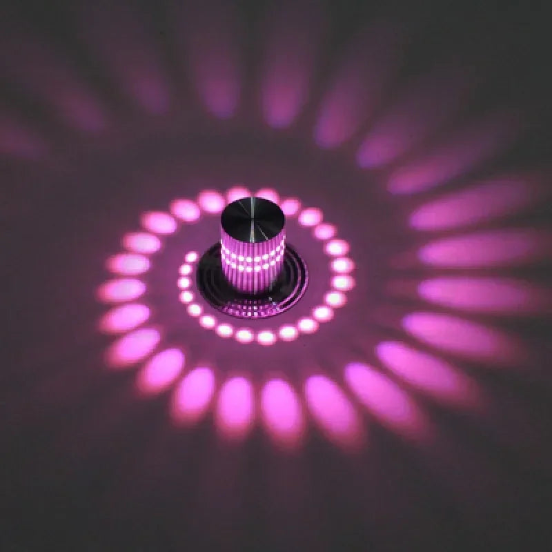 Nordic Modern Spiral Lighting LED Wall Lamp Living Room Bedroom Bedside Lamp KTV Bar Hotel Marvellous Room Decorative Wall Light