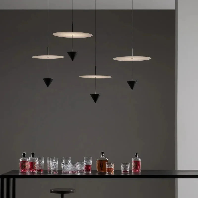 Modern Simple LED Pendant Lights Italian Design Hanging Lamp Bedroom Bar Home Decor Indoor Lighting Counter Weight Chandelier