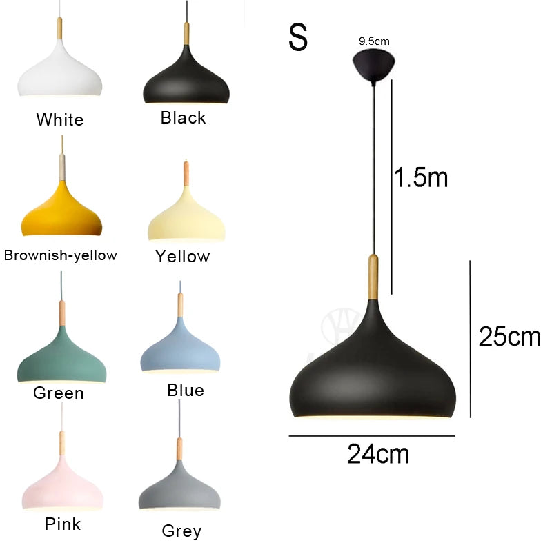 Nordic Pendant Light Fixtures Restaurant E27 Pendant Lamps Cafe Bar Macarons Lighting Hanging Lamps