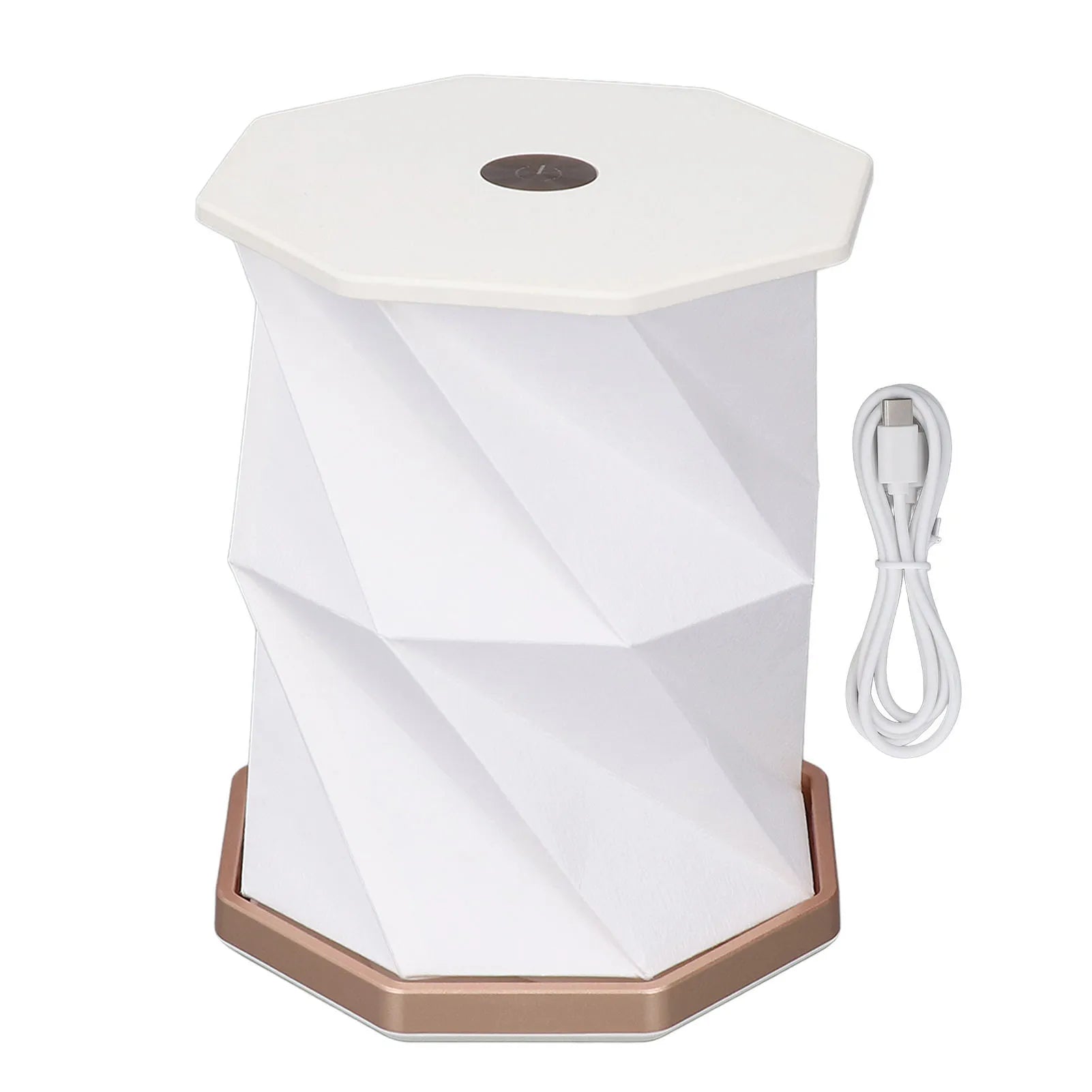 Outdoor Portable Folding Table Lamp Dimmable Paper Lantern for Camping Traveling Tent Night Light Emergency Home Bedroom Decor