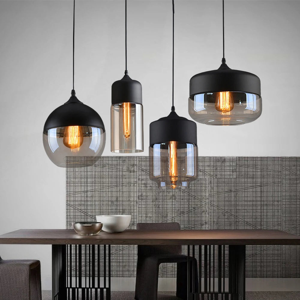 Modern Glass Pendant Lights Kitchen Dining Room Bedside Hanging Lamps For Ceiling Chandelier Restaurant Suspension Luminaire