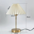 Modern Adjustable Pleated Table Lamps Nordic Retro LED Desk Lamp Living Room Bedroom Bedside Light Nights E27 Decor Bar Lamp