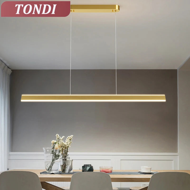Pendant Lights Modern Simple Dining Room Lights For Living Dining Kitchen Office Long Chandelier Lustre Home Decoration Lighting