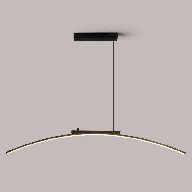 Modern LED Pendant Light Minimalist Bedroom Decor Bedside Background Pendant Lighting Dimming Chandeliers for Dining Room