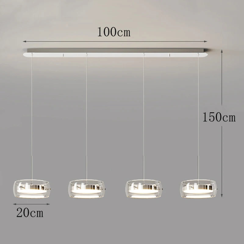 Modern pendant light lamps home decor ring led lights for living room Chandeliers for dining room hanging light indoor lighting