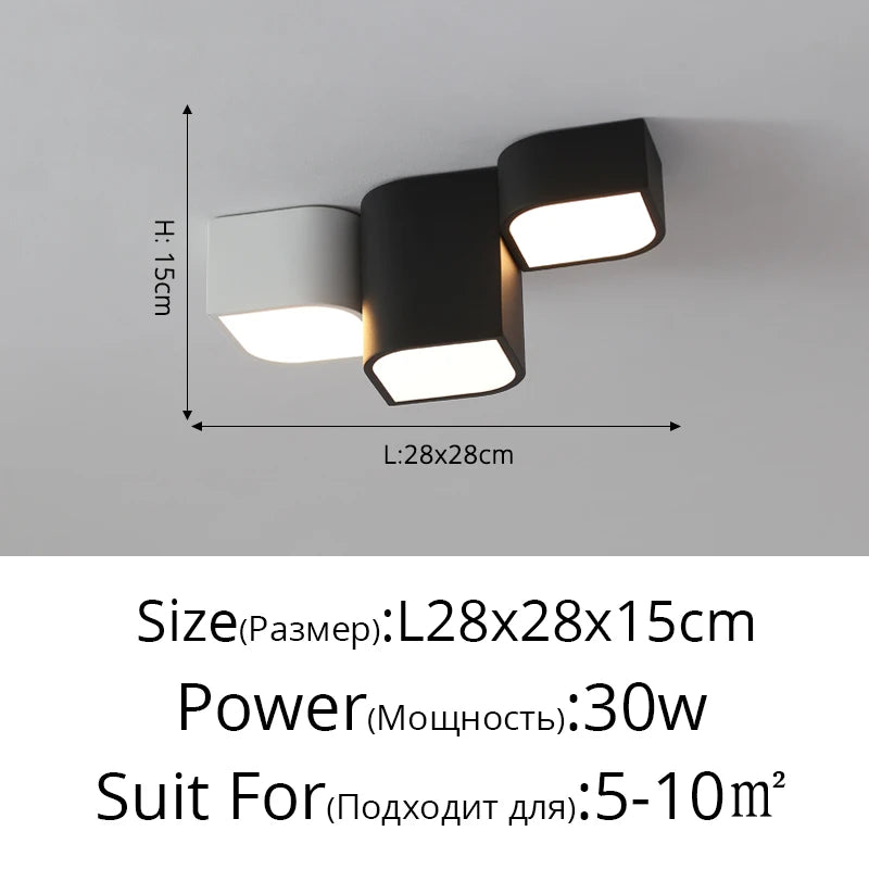 Nordic Surface Mounted LED Ceiling Lights Tube Lights Bedroom Lighting Fixtures Round Modern Hallway Lights Corridor Lamp Decor