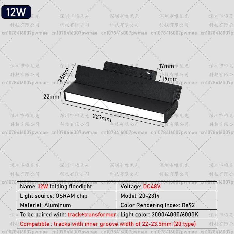 Modern Magnetic Track Light Ceiling Lamp Embedded Spotlight Floodlight, Livingroom Lighting Magnetic Rail Indoor Lighting System
