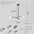 Glass Pendant Lights Kitchen Dining Room Island Living Room Hanging Lamp Chandeliers Modern Bubble Bedroom Decoration Lighting