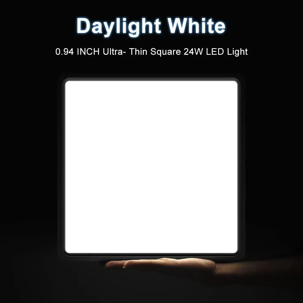 Ultrathin LED Ceiling Light Flush Mount Slim Lighting Fixture 24W 36W Bright Square Led Ceiling Lamp for Bedroom Hallway Kitchen