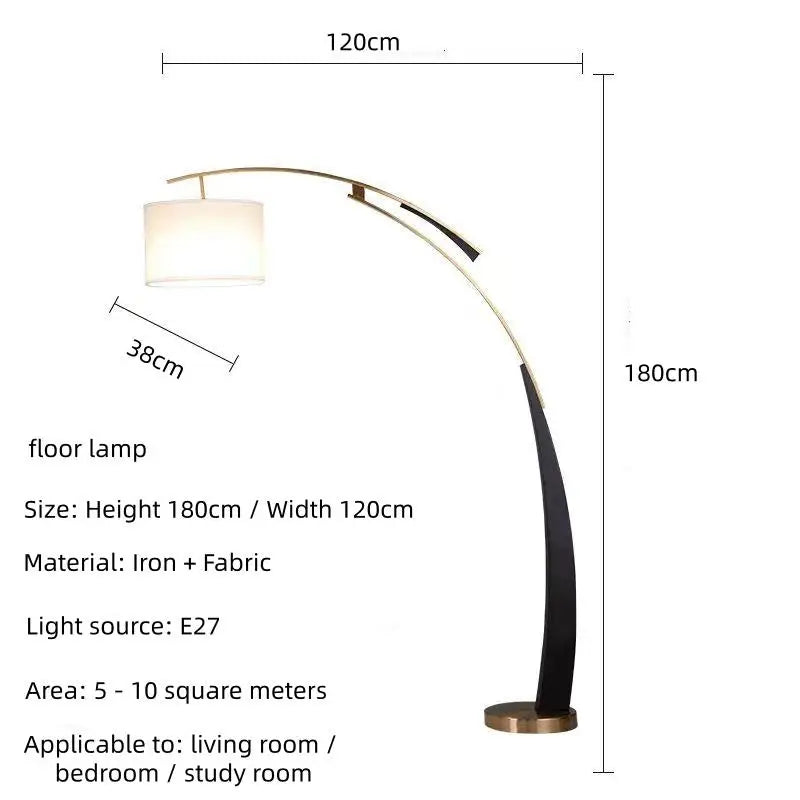 Nordic Style Fishing Lamp Floor Lamp, Modern Minimalist Design, Sofa Standing Lamp, Reading Lamp For Living Room, Bedroom Study