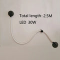 Modern LED Line Light Designer DIY Chandelier for Loft Villa Duplex Living Room Exhibition Hall Creative Art Home Lighting