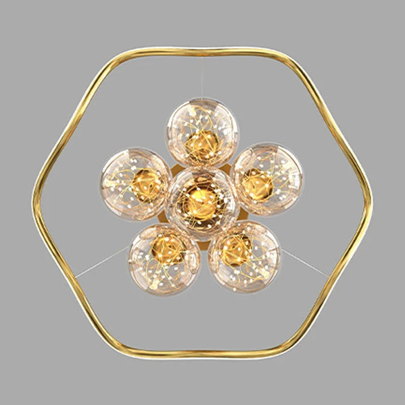Modern LED Pendant Lights Romantic Bubble Chandeliers For Living Dining Room Bedroom Dimmable Lighting Home Decor Lustre Fixture