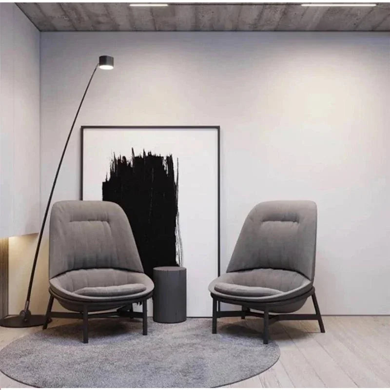 Modern Minimalist Floor Lamp Atmosphere Living Room Sofa Standing Straight Rod Fishing Floor Lamp