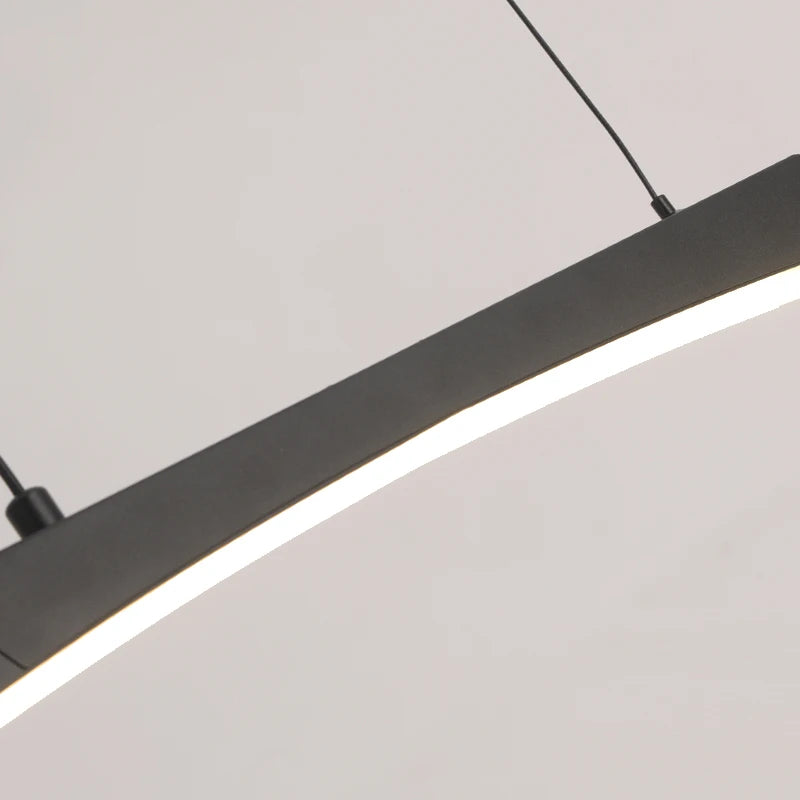 Modern LED Pendant Light Minimalist Bedroom Decor Bedside Background Pendant Lighting Dimming Chandeliers for Dining Room
