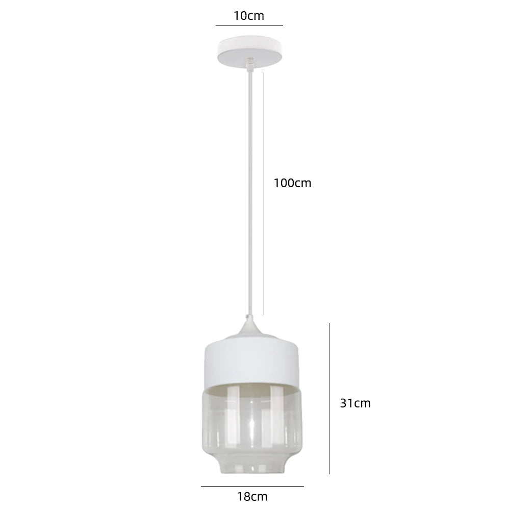 Modern Glass Pendant Lights Kitchen Dining Room Bedside Hanging Lamps For Ceiling Chandelier Restaurant Suspension Luminaire