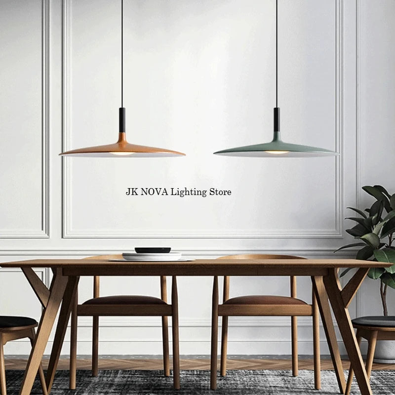 Postmodern Restaurant UFO Pendant Light Living Room Industrial Style Minimalist Designer Pendant Light