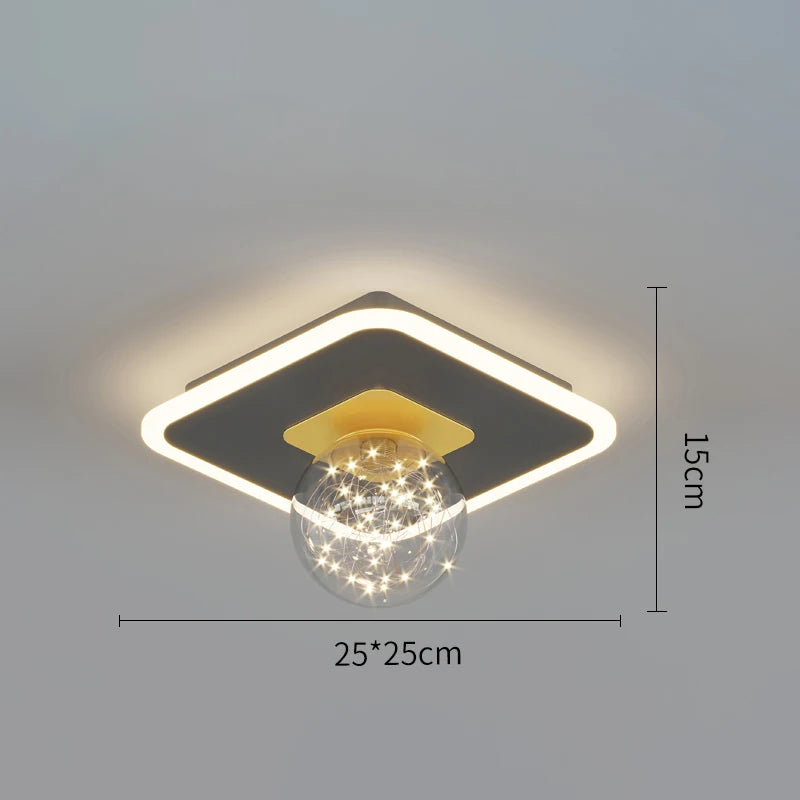 LED Nordic Ceiling Lamps Indoor Lighting Home Lamp For Living Room Dining Table Bedroom Decoration Corridor Ceiling Light