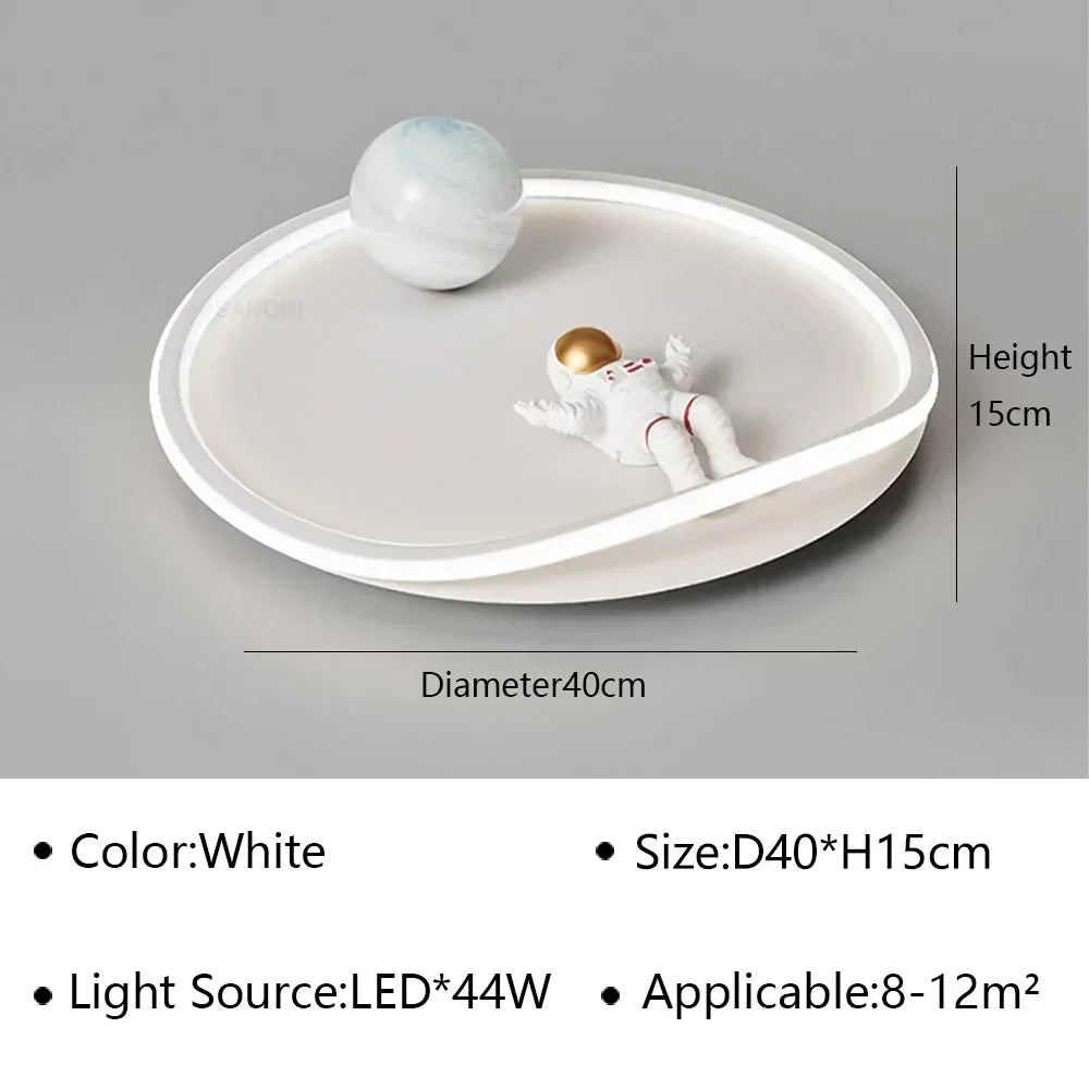 kids ceiling light creative led moon Astronaut Light Fantastic Eye Care living room bedroom girl lamp kaiwayi Princess light