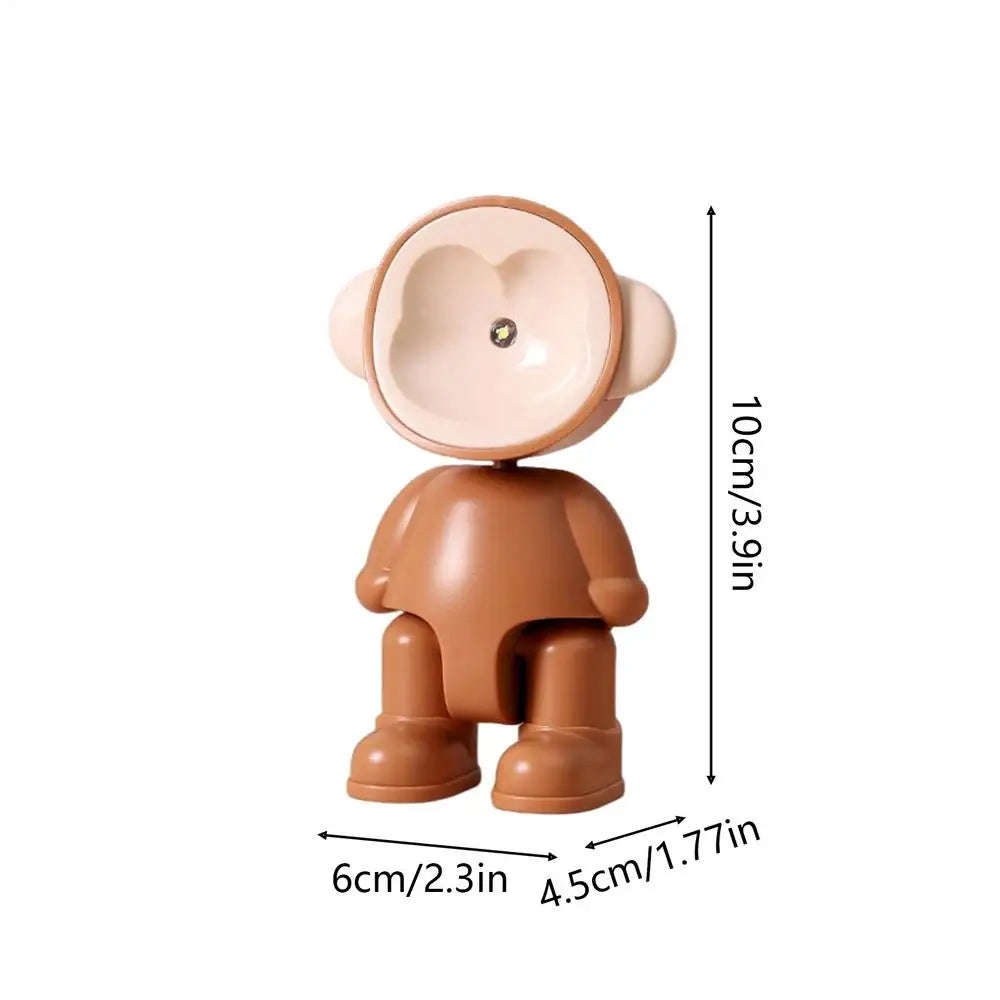 Kids Night Light Battery Operated LED Adjustable Pose Mini Bedside Lamp for Nursery Bedroom Desk Nightstand Sleep Safety Light
