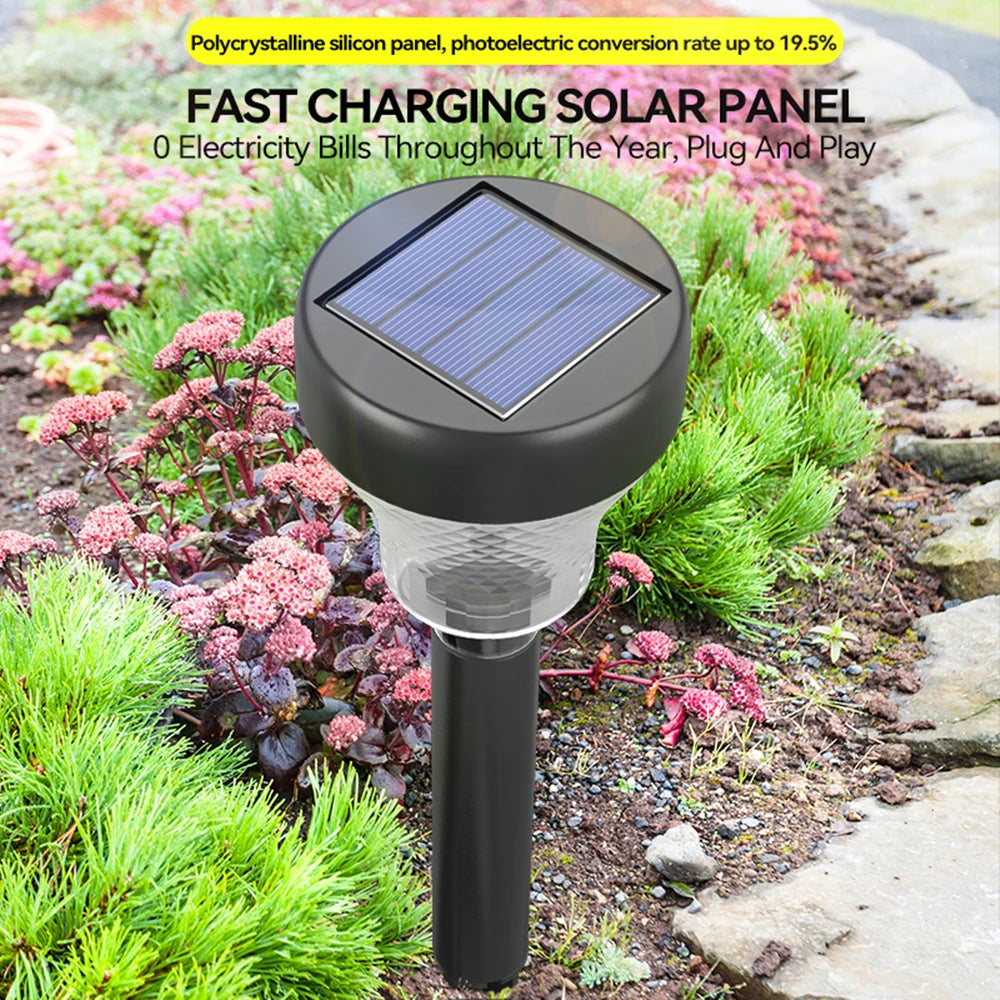 LED Solar Pathway Lights Waterproof Landscape Lamp Solar Powered Garden Lighting for Yard Patio Lawn Backyard Walkway Decor