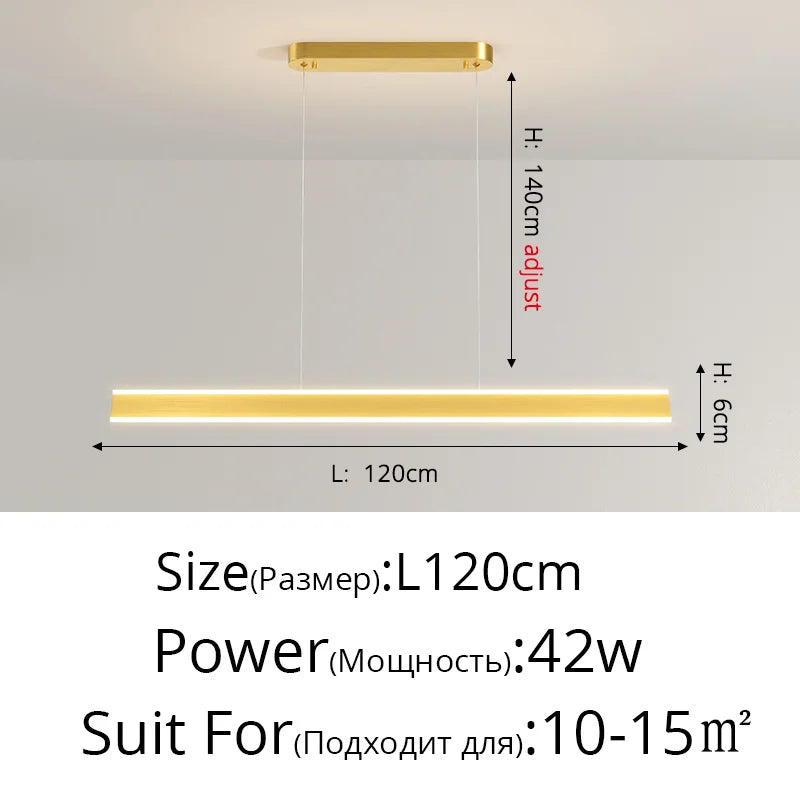Pendant Lights Modern Simple Dining Room Lights For Living Dining Kitchen Office Long Chandelier Lustre Home Decoration Lighting