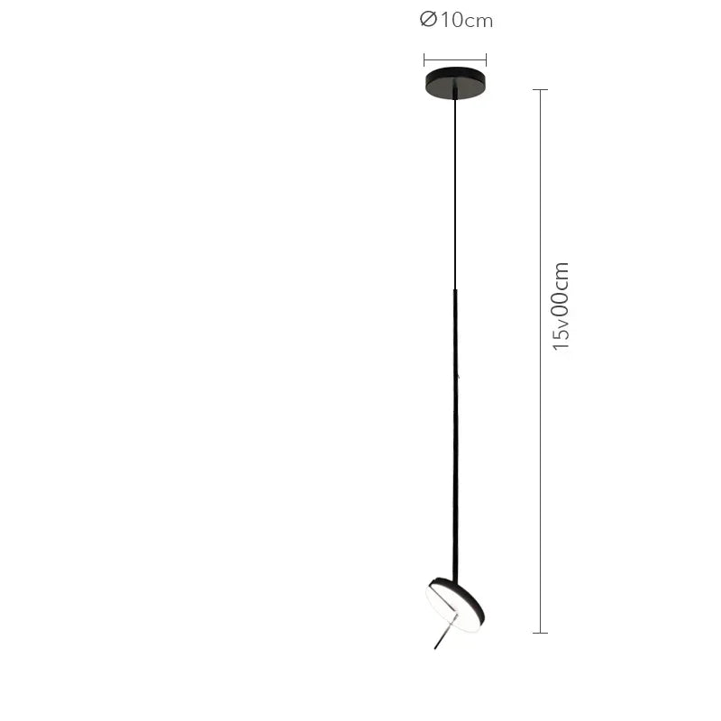 Creative Led Chandelier Black Lustre Adjustable Indoor Lights Bedroom Hanging Lamp Living Room Dining Room Lighting Fixtures