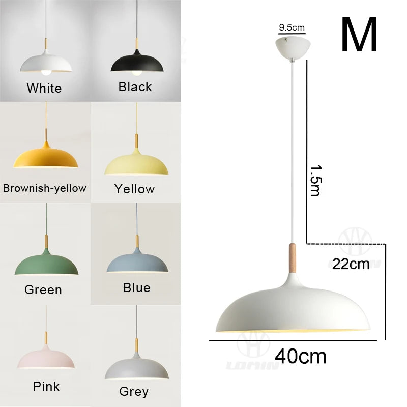 Nordic Pendant Light Fixtures Restaurant E27 Pendant Lamps Cafe Bar Macarons Lighting Hanging Lamps