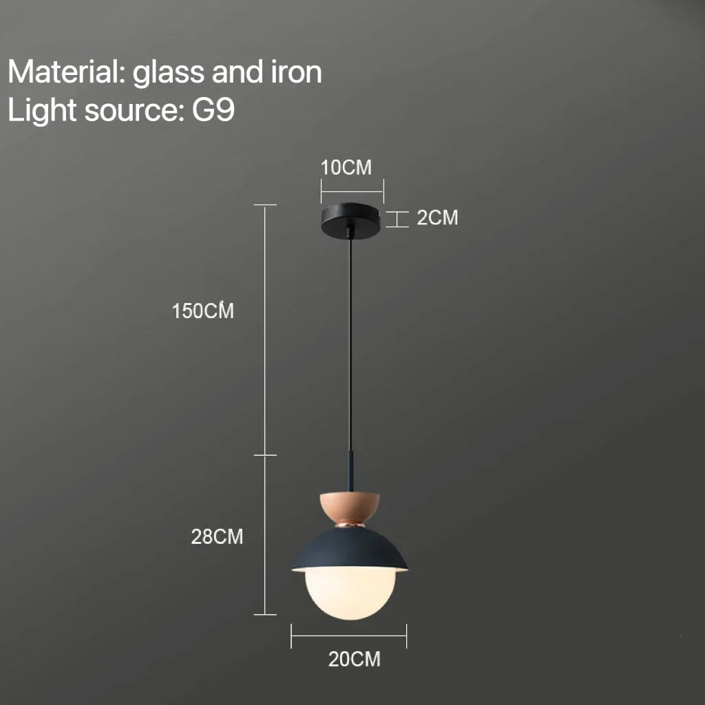 Modern Pendant Lamp Nordic Glass Ball Light Fixtures Hanging Suspension Kitchen Dining Bedroom Home Decor Luminaire Chandelier