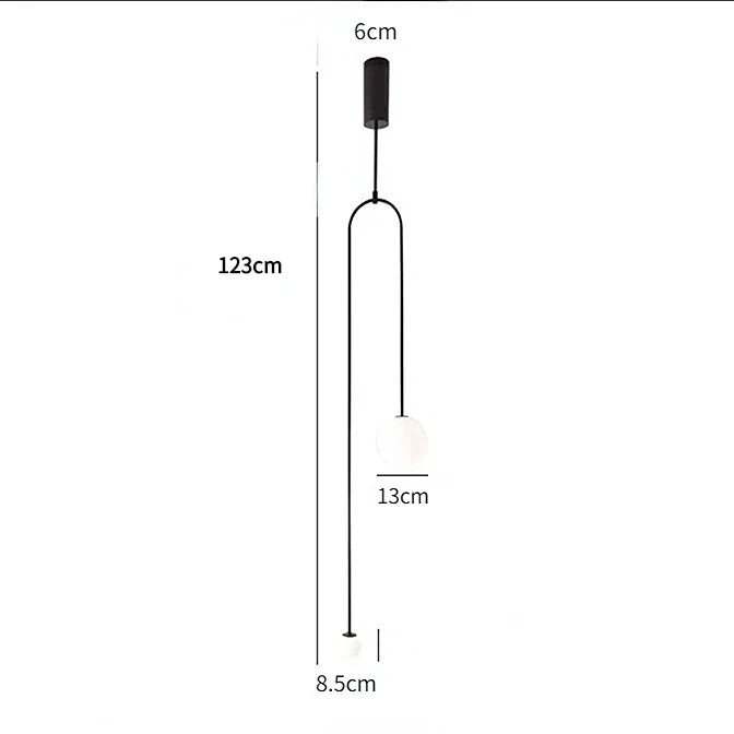 Modern Pendant Lighting for Bedroom Bedside Entrance Ceiling Hanging Lamp Bathroom Double Head Chandelier Decoration Lights