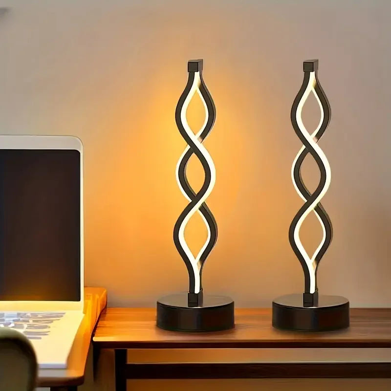 LED Table Lamps Adjustable Color Changing Desk Lamp USB Powered for Bedroom Living Room Bathroom Fantasy Theme Home Decor