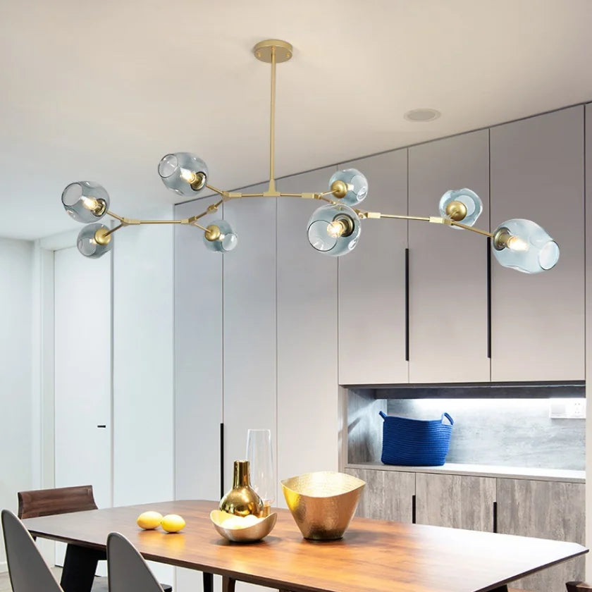 Glass Pendant Lights Kitchen Dining Room Island Living Room Hanging Lamp Chandeliers Modern Bubble Bedroom Decoration Lighting